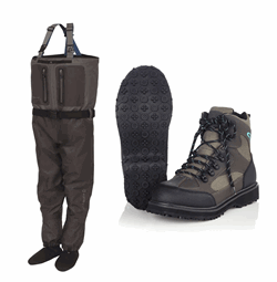 Kinetic X5 åndbart waderssæt: 5-lags waders & Callisto m. gummisål